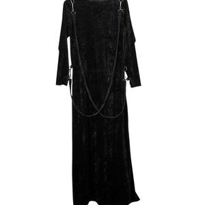 Vintage MT:2 Crushed Velvet Bondage Maxi Dress